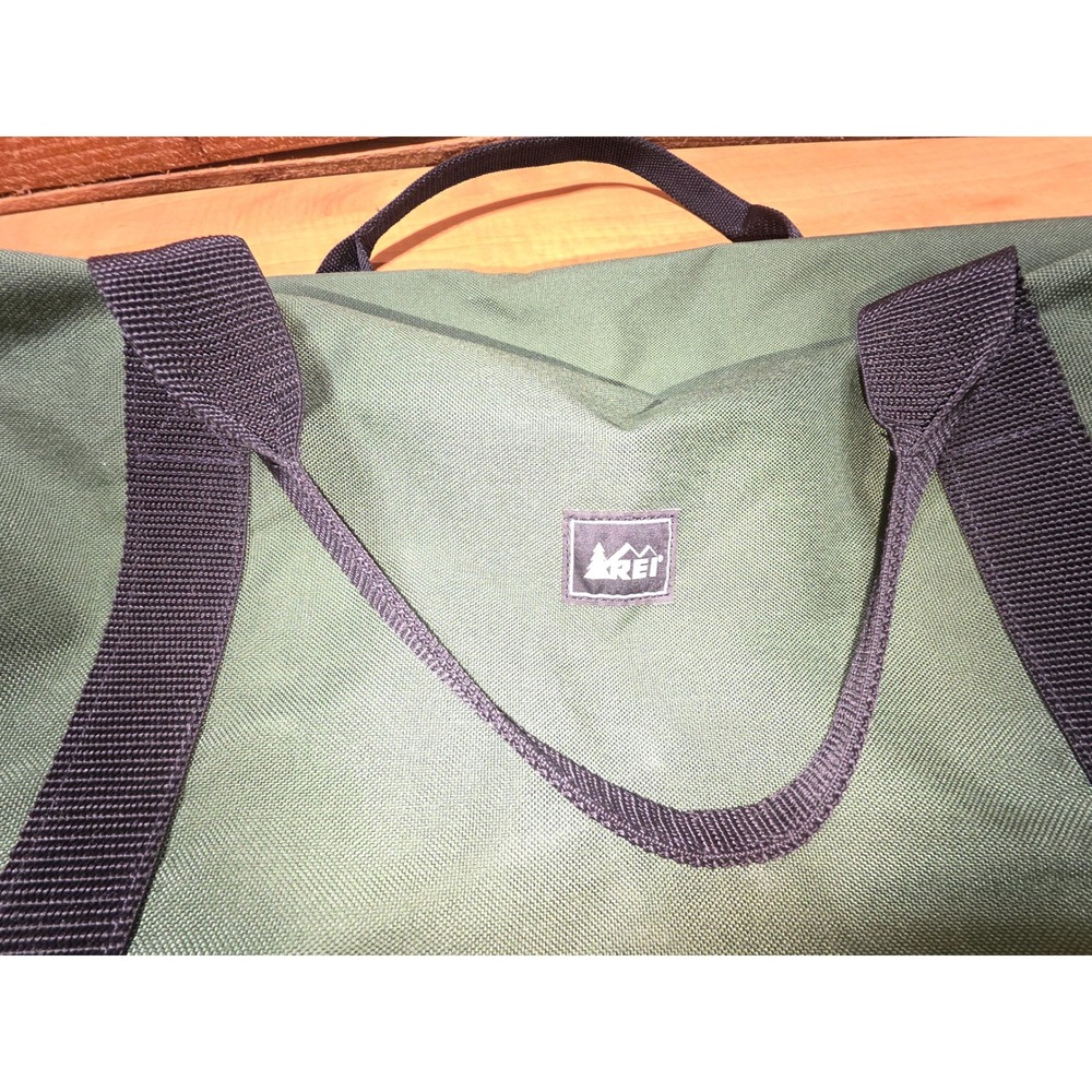 REI Roadtripper Duffel Bag Forest Green Canvas Travel Gym Bag Large 30 Inch - Picture 2 of 7